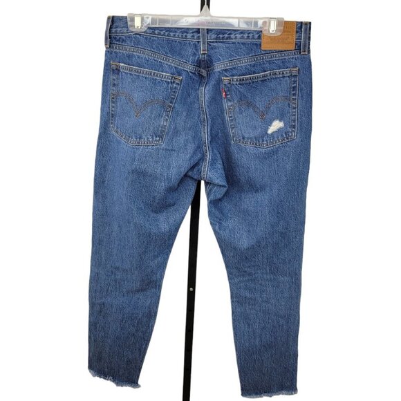 Levi's Women's Distressed Blue Jeans - Picture 2 of 13